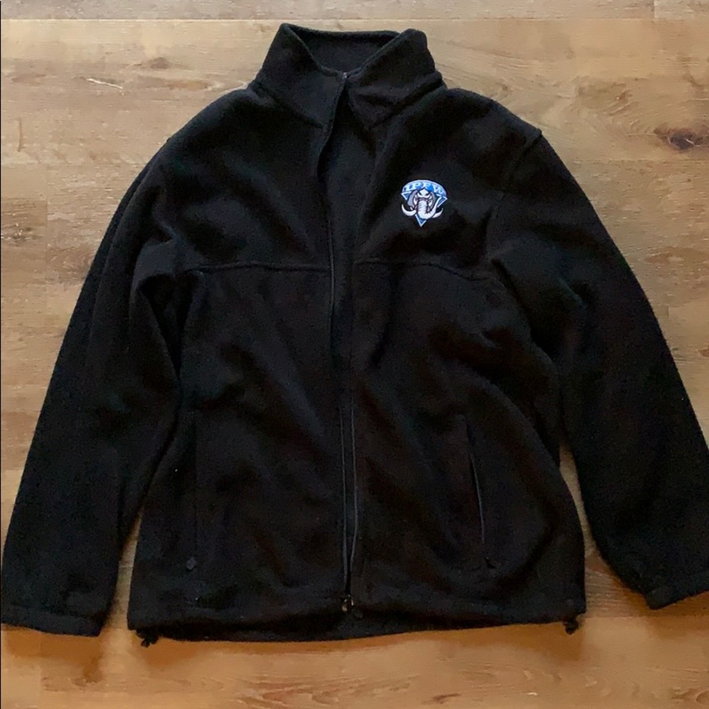 Black IPFW zippered fleece jacket